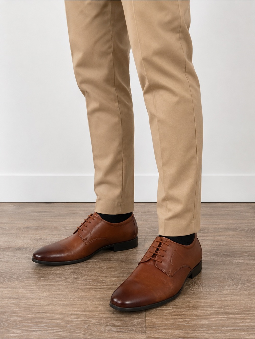 Da Vinci Brown Leather Oxford Dress Shoes Men’s Size 43